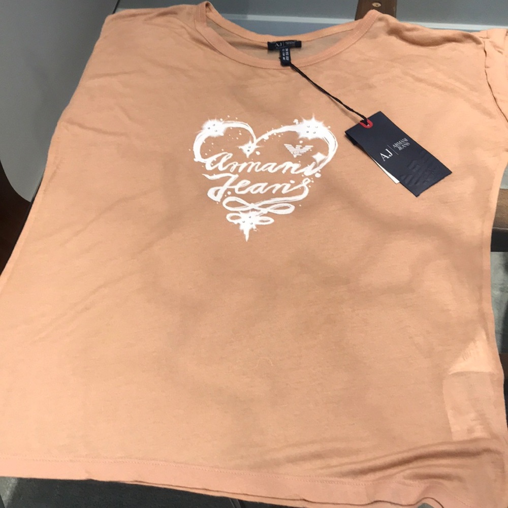 GIORGIO ARMANI DUSKY PINK T-SHIRT